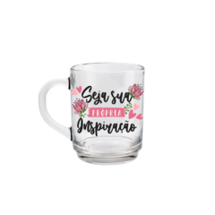 Caneca Lisa de Vidro - Florescer - Seja Sua Própria Inspiração 10915 - comprar online