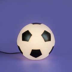 Luminária Bola de Futebol Preta - comprar online