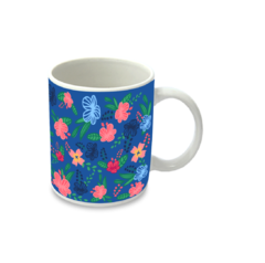 Caneca Vejo Flores em Você Azul na internet