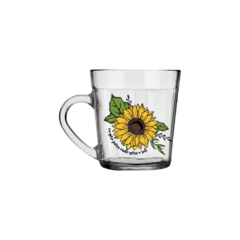 Caneca Americana de Vidro - Girassol - comprar online