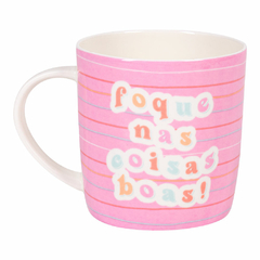 Caneca 400ml Frases Cores e Amores - Coisas Boas 35060