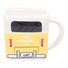 Caneca Cubo - Carro Retrô Amarelo 30983 - comprar online