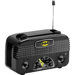 Radio Am/Fm Plástico Logo Batman Preto 17,5 X 13 Cm - comprar online