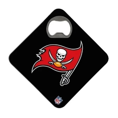 Porta Copos c/ Abridor Licenciado NFL - Tampa Bay Buccaneers Preto - comprar online