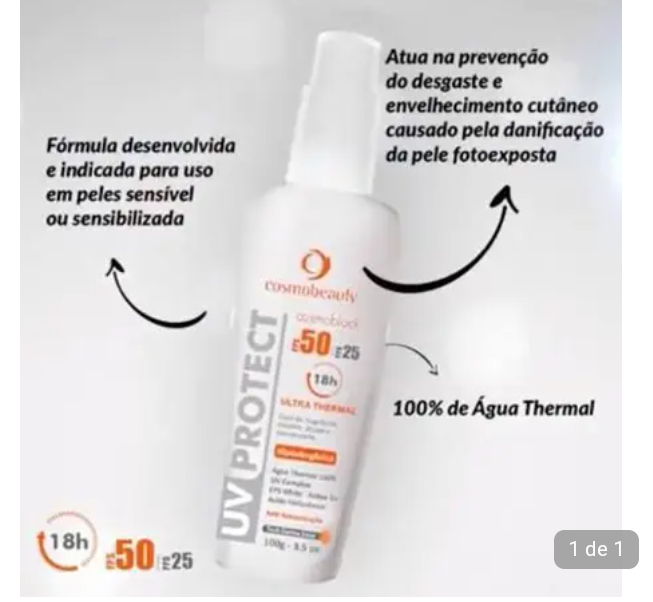 Cosmoblock Uv Protect Fps50 Ultra Thermal 18hs Cosmobeauty na Americanas  Empresas