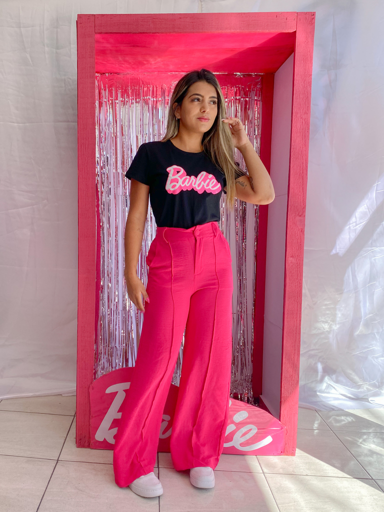 Calça Alfaiataria Imitação Zara Pink - GRINGAS STORE