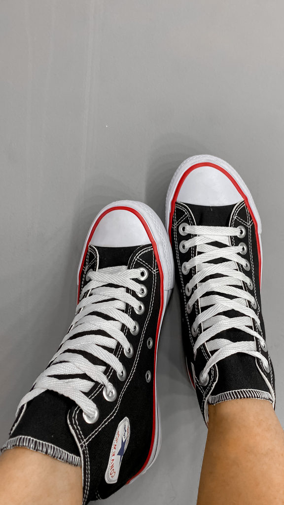 All Star Cano Alto Preto - Comprar em GRINGAS STORE