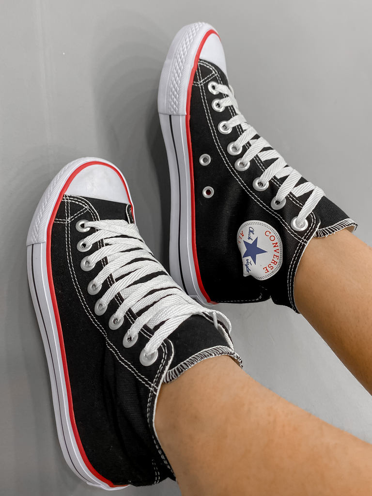 All Star Cano Alto Preto - Comprar em GRINGAS STORE