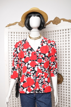 Camisa vintage de viscose M/G - comprar online