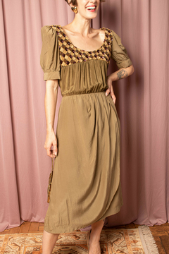 Vestido vintage de seda P/M - comprar online