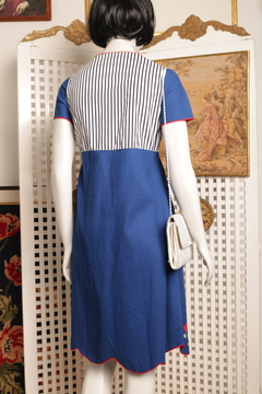 Vestido vintage bordado P - loja online