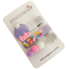 Kit Hair clips cupcake - Spugudun