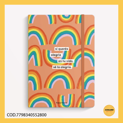 Cuaderno Monoblock Cosido Mediano Sé la Alegria - Rayado