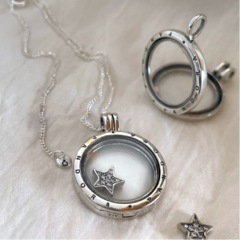 Dije flotante estrella para locket - comprar online