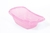 Bañera plástica rosa traslucido Ok Baby