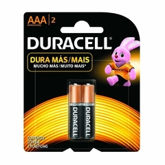 PILAS DURACELL AAA X 2 UNIDADES