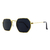 Óculos de Sol Octagonal Dourado e Preto - EVO Glasses