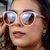 Óculos de Sol Lisboa Rosa na internet