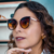 Óculos de Sol Luana Marrom na internet
