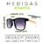 Óculos de Sol Atlanta Preto Degrade Madeira Clara - loja online