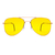 Óculos de Sol Aviador Classic Amarelo e Rosé