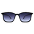 O Óculos de Sol Blade Preto Degradê possui um design moderno, em formato quadrado, armação em acetato na cor preta e lentes degradê na cor roxa.