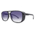 O Óculos de Sol Boss 2.0 Preto Degradê possui um design moderno, em formato quadrado, detalhes em acetato na cor preta e lentes degradê na cor roxa.