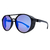 O Óculos de Sol Boss Azul Espelhado possui um design moderno, em formato redondo, armação em acetato na cor preta, com escudo na lateral e lentes espelhadas na cor azul.