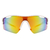 Óculos de Sol Bolt Branco e Vermelho Espelhado - comprar online