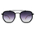 Óculos de Sol Hexagonal 2.0 Preto Degradê Madeira Clara - comprar online