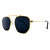 Óculos de Sol Hexagonal 3.0 Dourado e Preto - comprar online