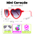 Óculos de Sol Mini Coração Vermelho na internet