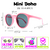 Óculos de Sol Mini Doha Rosa Claro na internet