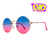 Óculos de Sol Mini Harry Rosa e Azul - comprar online