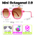 Óculos de Sol Mini Octagonal 2.0 Pink na internet