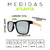 Óculos de Sol Atlanta Prata Espelhado - loja online