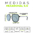Óculos de Sol Hexagonal 3.0 Prata Espelhado na internet