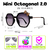 Óculos de Sol Mini Octagonal 2.0 Preto Degrade na internet