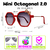 Óculos de Sol Mini Octagonal 2.0 Vermelho na internet