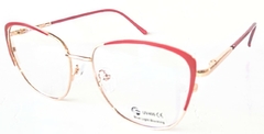 Armazones de Lentes Donna 95625 C7 Rojo/Dorado