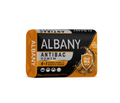 Sabonete Albany Homem Antibac 4 EM 1 (Cabelo, Corpo e Rosto) - 85g