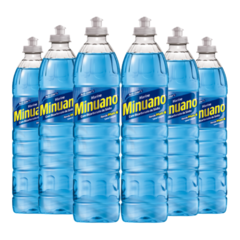 Kit 6 Detergente Lava Louças Minuano Marine 500ml