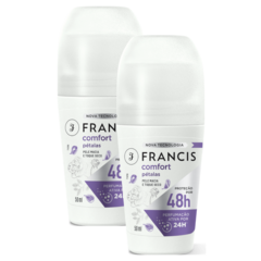 Kit com 2 Desodorante Francis Roll On Pétalas