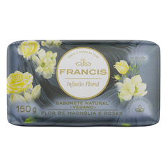 Sabonete Barra Flor de Magnólia e Rosas Francis Infusão Floral Envoltório 150g