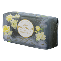 Sabonete Barra Flor de Magnólia e Rosas Francis Infusão Floral Envoltório 150g