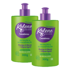 Kit com 2 Gel Creme para Pentear Kolene Curvaturas 300ml