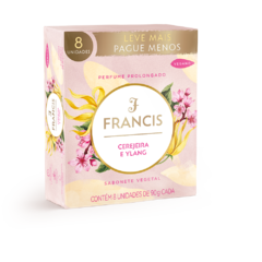 Promopack sabonete em barra Francis Clássico Cereja e Ylang