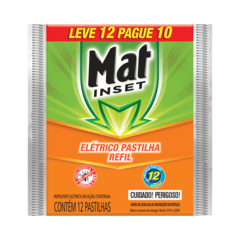 Refil Pastilha Mat Inset com 12unid - PROMO LEVE 12 PAGUE 10