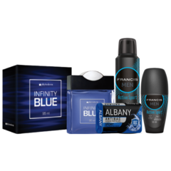 Kit Masculino Infinity Men Azul Desodorante e Sabonete