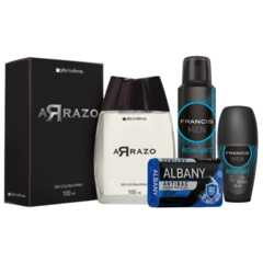 Kit Masculino Arrazo Azul Colonia Desodorante e Sabonete - comprar online